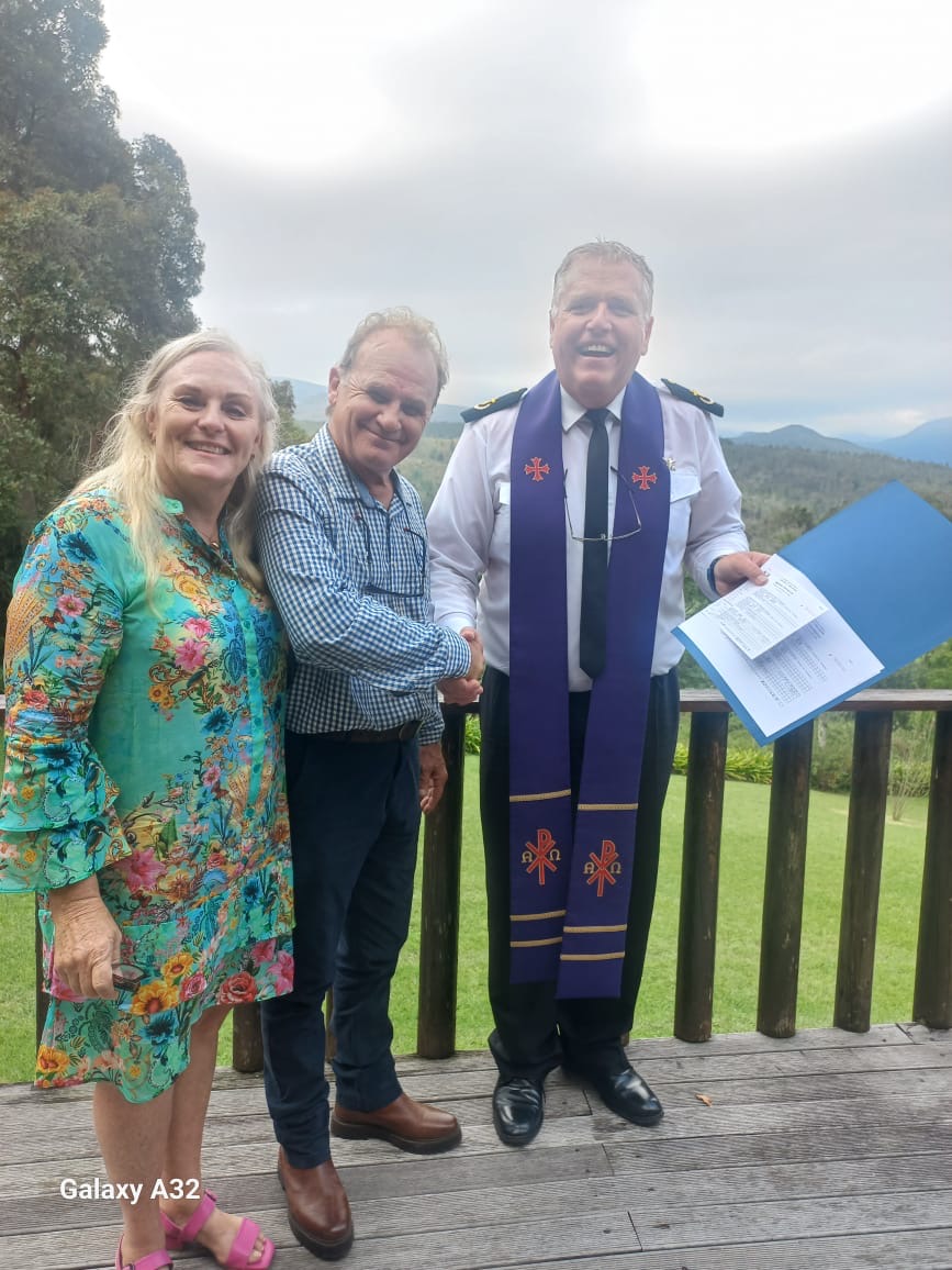 Wedding ceremony by Dr. Gerrit Rademeyer in Thulamela